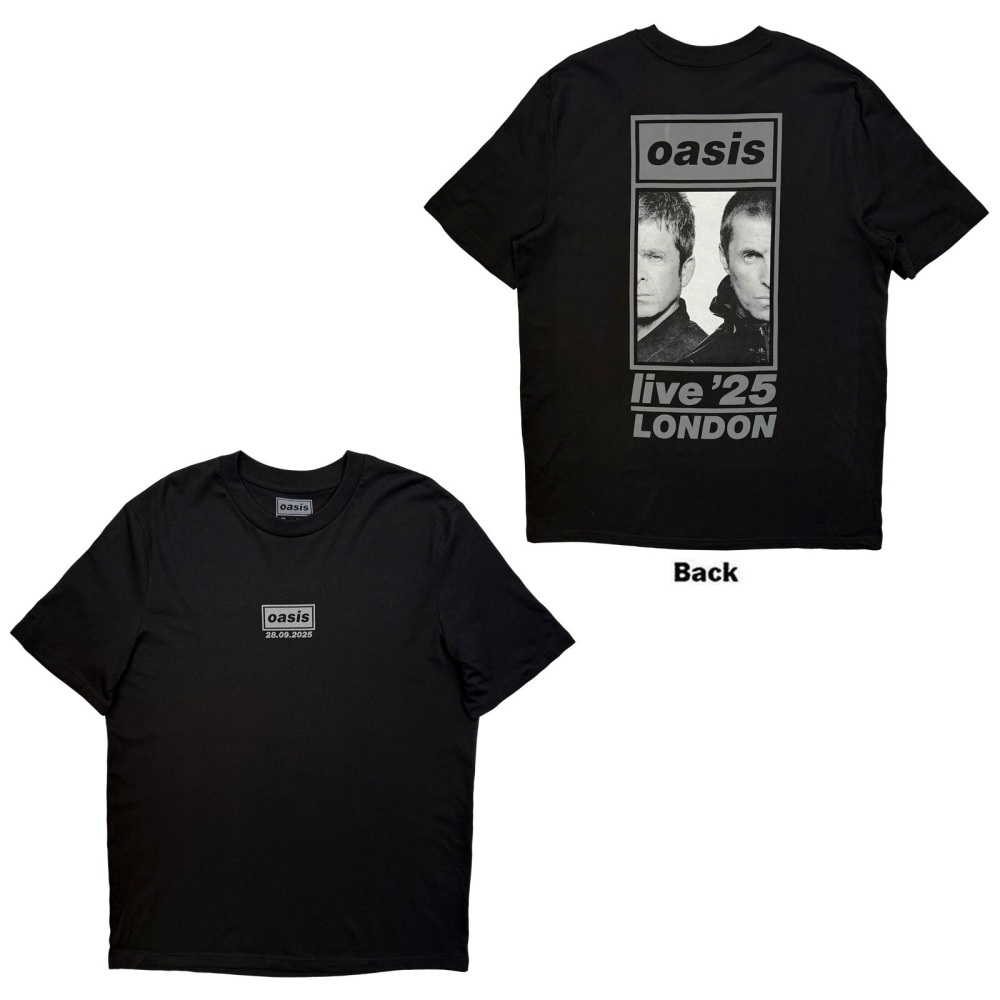 Oasis - London 28 Sept Event Mens Tshirt - Black